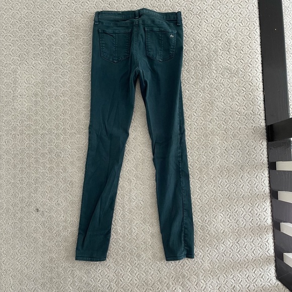 Deep green Rag and Bone jeans - Picture 2 of 3